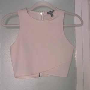White Tank Crop Top